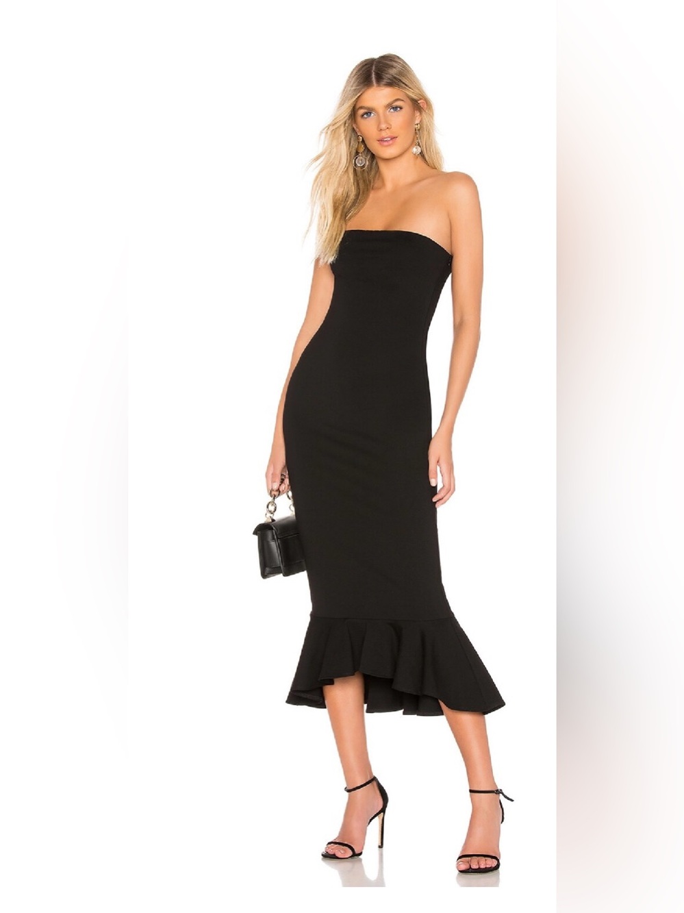 Superdown izzy ruffle maxi dress
